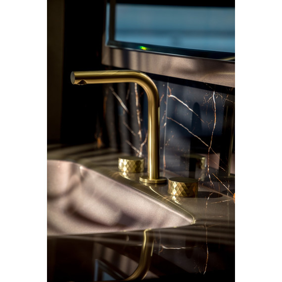 Смеситель для раковины Boheme Stick 152-MG.1, золото матовое фото 3