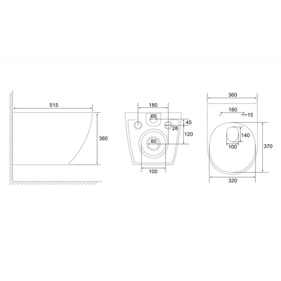 Унитаз подвесной безободковый Abber Ultra AC1301 с ультратонким ободком и тонкой крышкой микролифт фото 13