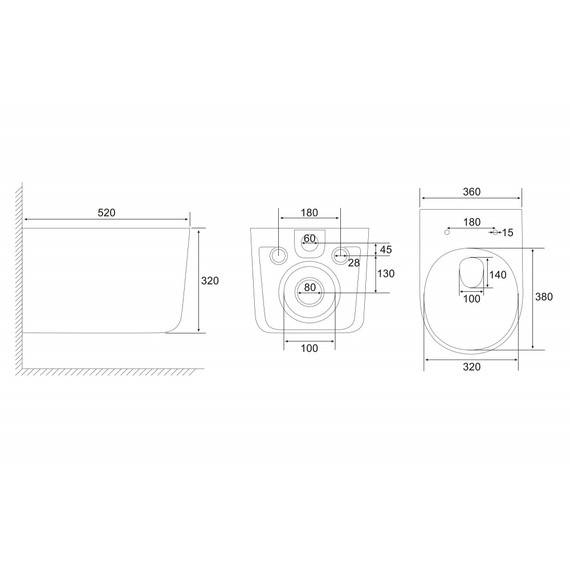 Унитаз подвесной безободковый Abber Ultra AC1302 с ультратонким ободком и тонкой крышкой микролифт фото 12