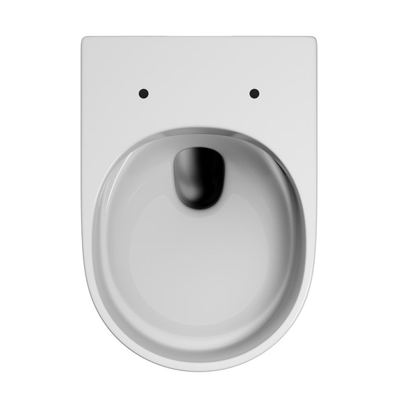 Унитаз подвесной безободковый Abber Ultra AC1302 с ультратонким ободком и тонкой крышкой микролифт фото 9