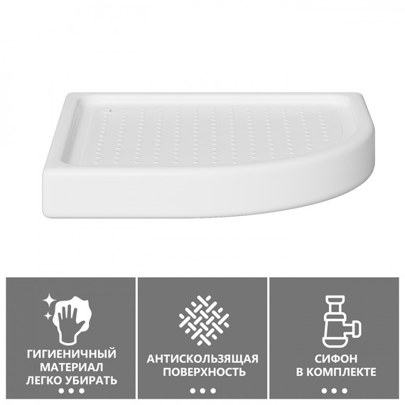 Поддон акриловый Abber 100x100 см AD3A100 фото 4