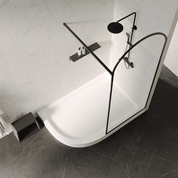 Поддон акриловый Abber 120x90 см AD3E129 R фото 6