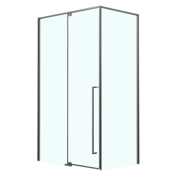 Душевое ограждение Azario MALE 120х80 см AZ-J50-12080-MGR-CL, графит матовый/прозрачное фото 2