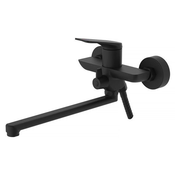 Смеситель для ванны Azario Lursy AZ-K1749B, чёрный матовый фото 2