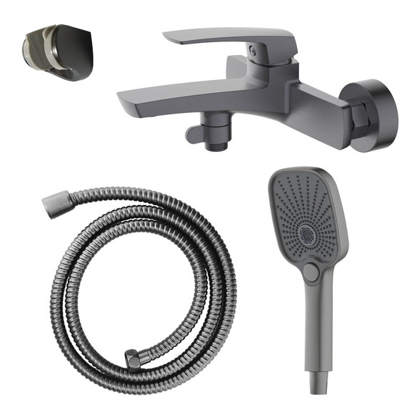 Смеситель для ванны Azario Conda AZ-K3011GR, графит фото 