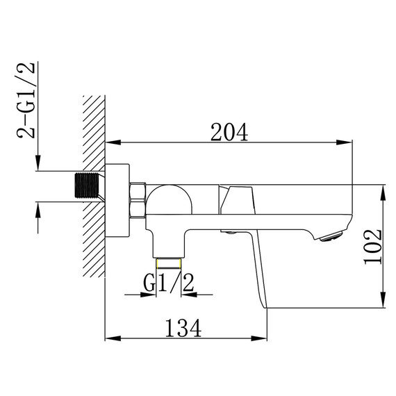 Смеситель для ванны Azario Alanti AZ-K3032 фото 8