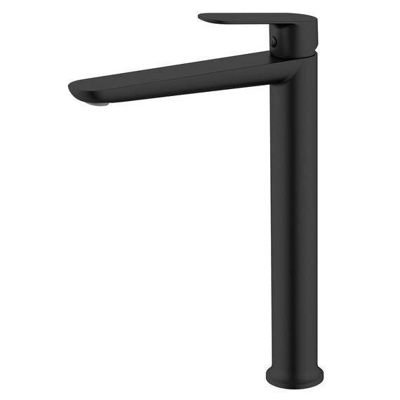 Смеситель для раковины высокий Azario Alanti AZ-K9032B, чёрный матовый фото 