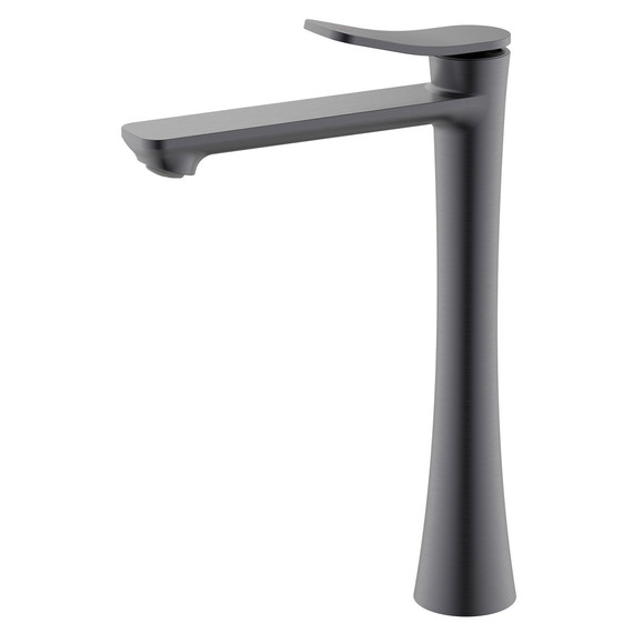 Смеситель для раковины высокий Azario Escaro AZ-K9074GR, графит фото 