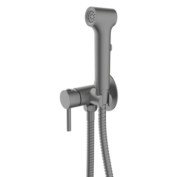Гигиенический душ Azario Nyons AZ-KFX02GR (со скрытой частью) графит фото 