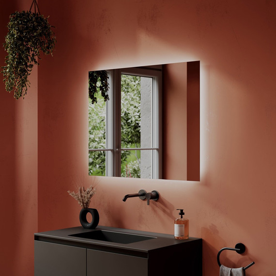 Зеркало Sancos Square 90х70 см SQ900 фото 2