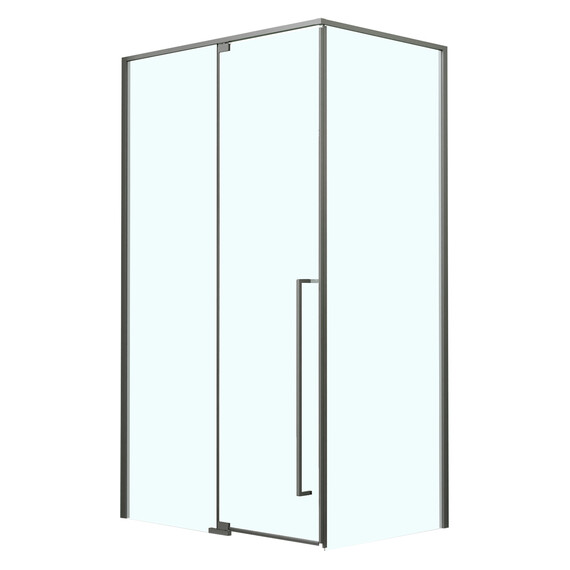 Душевое ограждение Azario MALE 120х80 см AZ-J50-12080-MGR-CL, графит матовый/прозрачное фото 