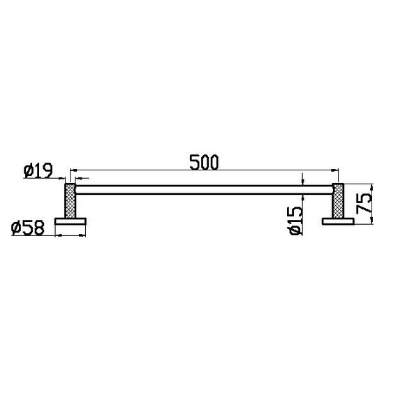Полотенцедержатель Boheme Uno 10972-B, цвет чёрный фото 2