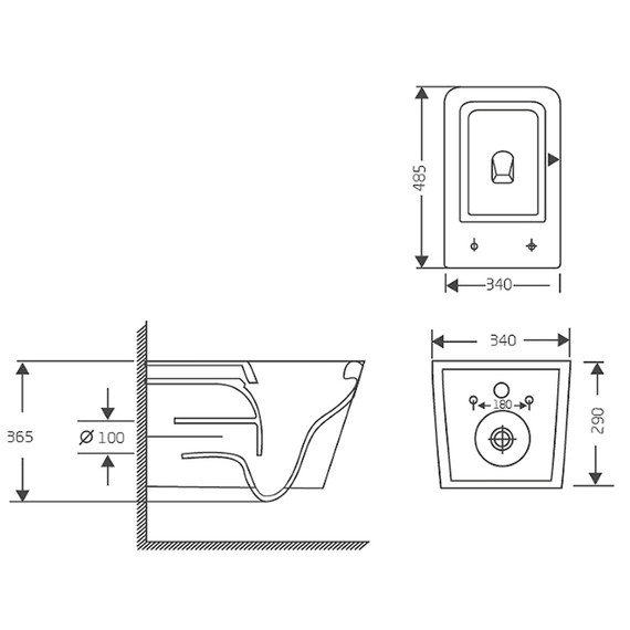 Унитаз подвесной безободковый Azario AIRA AZ-5171T-WHT с тонкой крышкой микролифт (система смыва Торнадо) фото 12