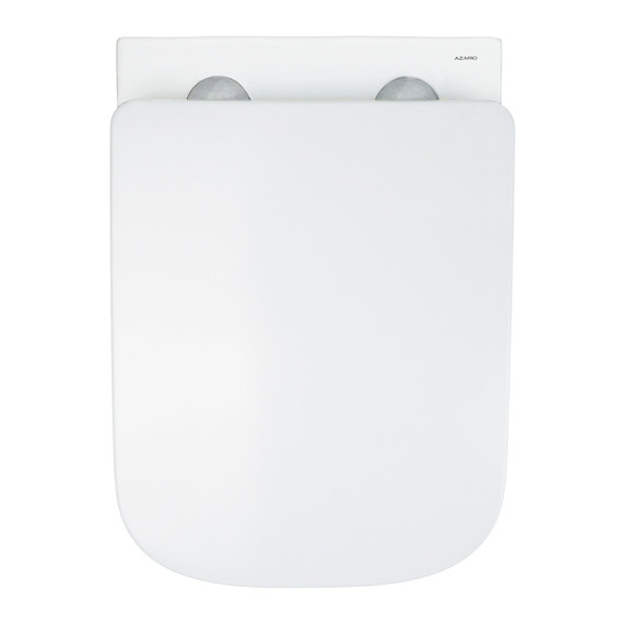 Унитаз подвесной безободковый Azario AIRA AZ-5171T-WHT с тонкой крышкой микролифт (система смыва Торнадо) фото 6