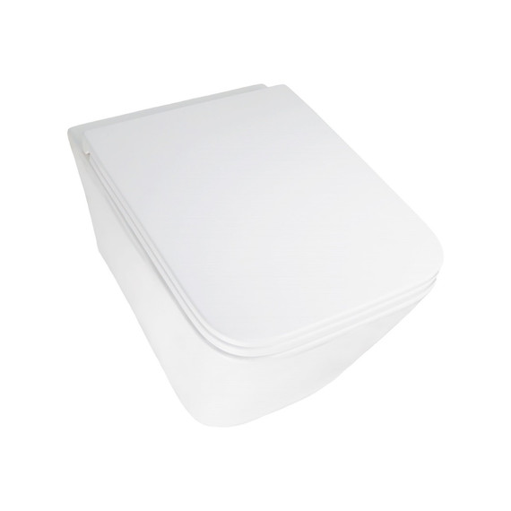 Унитаз подвесной безободковый Azario PACE AZ-5172T-WHT с тонкой крышкой микролифт (система смыва Торнадо) фото 2