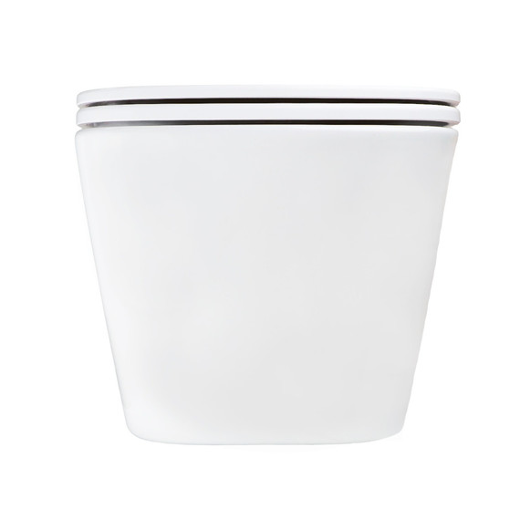 Унитаз подвесной безободковый Azario PACE AZ-5172T-WHT с тонкой крышкой микролифт (система смыва Торнадо) фото 4