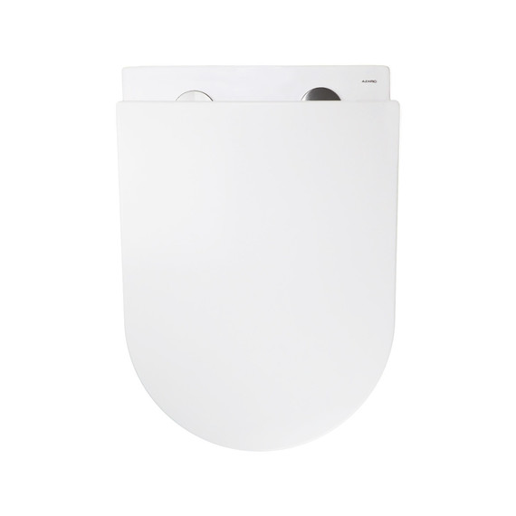 Унитаз подвесной безободковый Azario RUMBA AZ-5175T-WHT с тонкой крышкой микролифт (система смыва Торнадо) фото 4