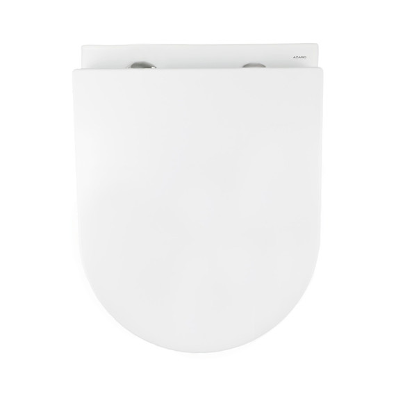 Унитаз подвесной безободковый Azario ADAGIO AZ-5177T-WHT с тонкой крышкой микролифт (система смыва Торнадо) фото 3