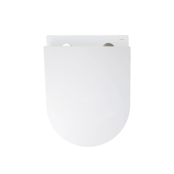 Унитаз подвесной безободковый Azario BLISS AZ-5179T-WHT с тонкой крышкой микролифт (система смыва Торнадо) фото 4