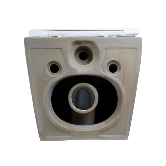 Унитаз подвесной безободковый Azario BLISS AZ-5179T-WHT с тонкой крышкой микролифт (система смыва Торнадо) фото 8