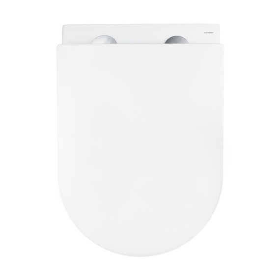 Унитаз подвесной безободковый Azario SONGO AZ-5180T-WHT с тонкой крышкой микролифт (система смыва Торнадо) фото 6