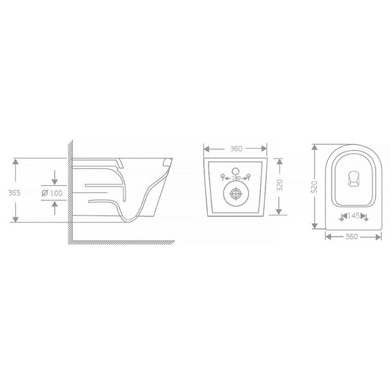 Унитаз подвесной безободковый Azario SONGO AZ-5180T-WHT с тонкой крышкой микролифт (система смыва Торнадо) фото 12