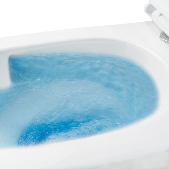 Унитаз подвесной безободковый Azario SONGO AZ-5180T-WHT с тонкой крышкой микролифт (система смыва Торнадо) фото 10