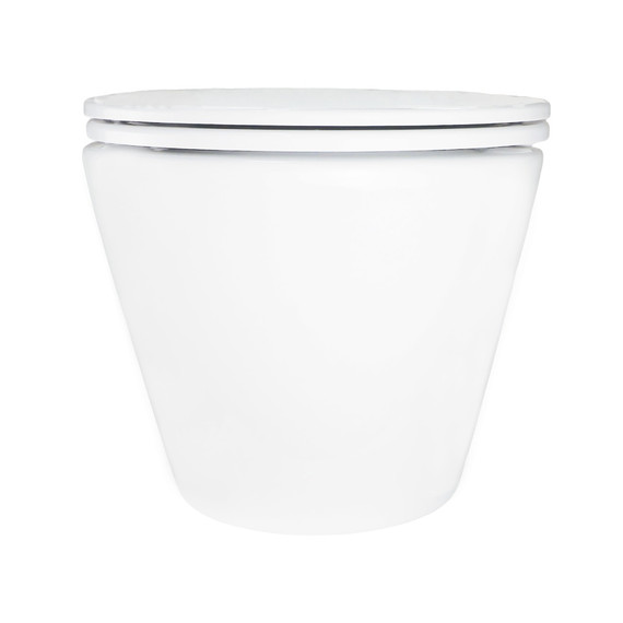 Унитаз подвесной безободковый Azario SONGO AZ-5180T-WHT с тонкой крышкой микролифт (система смыва Торнадо) фото 3