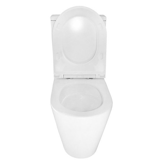 Унитаз-компакт безободковый Azario MIZEN AZ-8300 с тонкой крышкой микролифт (система смыва Торнадо) фото 7