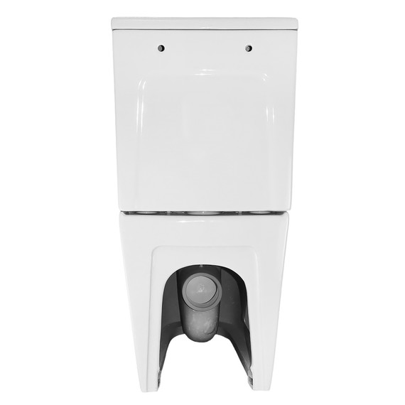 Унитаз-компакт безободковый Azario MIZEN AZ-8300 с тонкой крышкой микролифт (система смыва Торнадо) фото 14