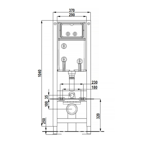 Инсталляция для подвесного унитаза Azario NEW-TS AZ-G12 фото 5