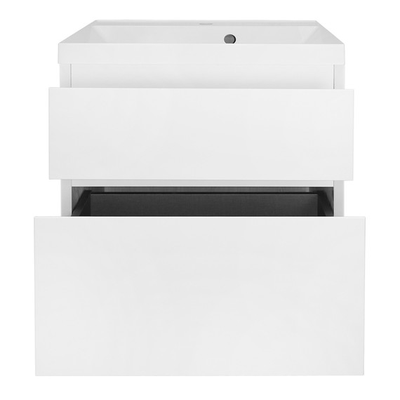 Тумба подвесная с раковиной Azario Velluto 60 см CS00097535, белый матовый фото 7