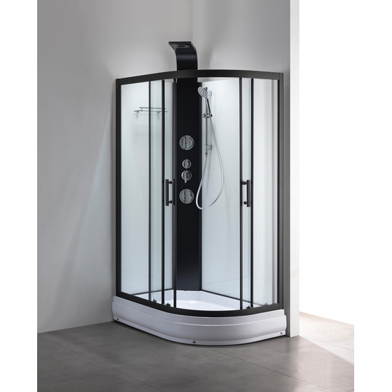 Гидробокс Taliente 120x80 см TA-128CB(L), чёрный/прозрачное фото 2