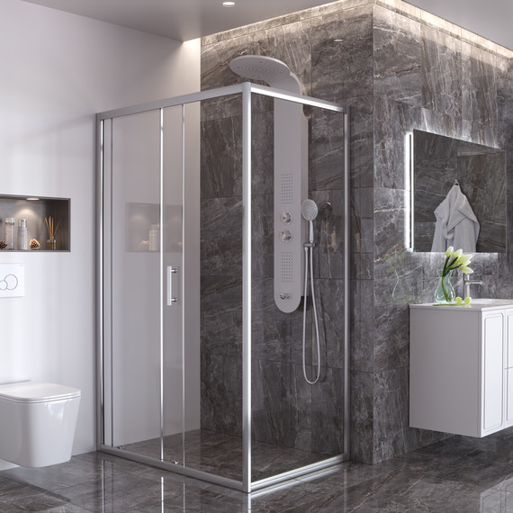 Гидромассажная панель Taliente ТА-G-A03Wcr+s, белый/хром фото 2