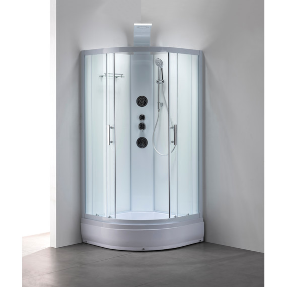 Гидробокс Taliente 90x90 см TA-99CW, белый/прозрачное фото 2