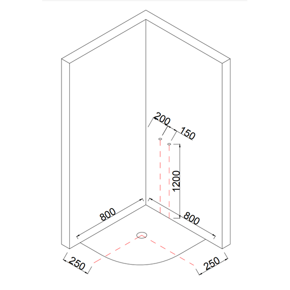 Душевая кабина Taliente 80x80 см TA-8080M, хром/матовое фото 5