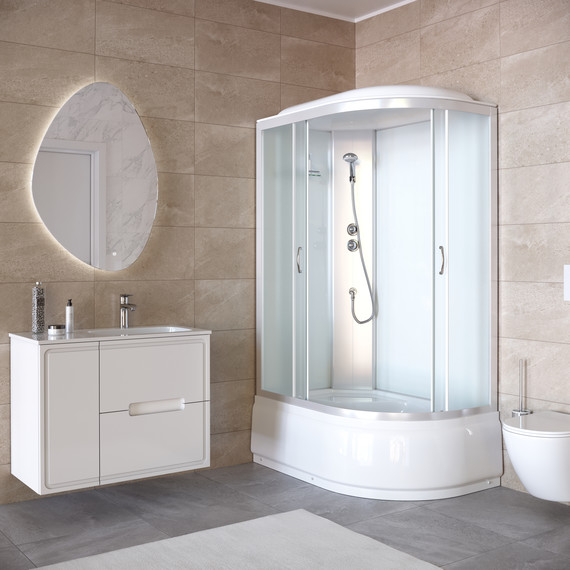 Душевая кабина Taliente 120x80 см TA-12080ML, хром/матовое фото 3