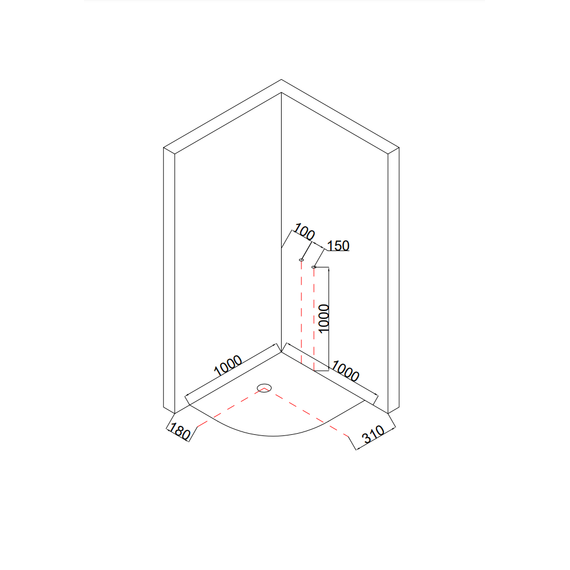 Гидробокс Taliente 100x100 см TA-100CB, чёрный/прозрачное фото 12