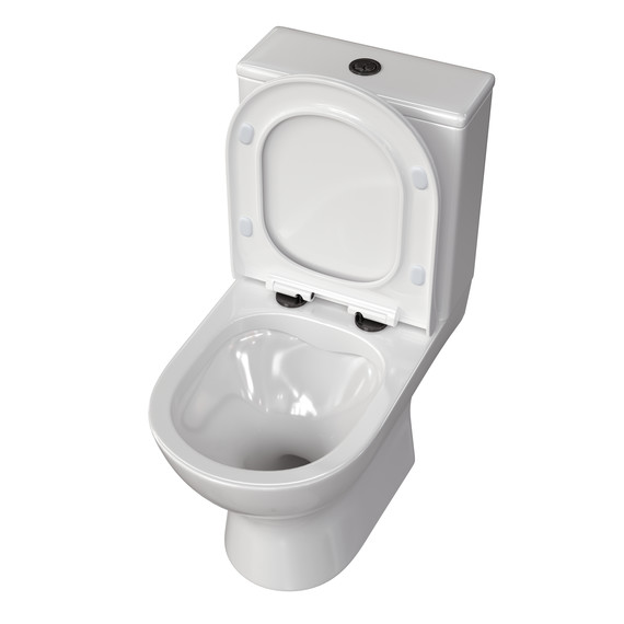 Унитаз-компакт безободковый Taliente Arte AR35045+Nero pulsante с крышкой микролифт фото 2