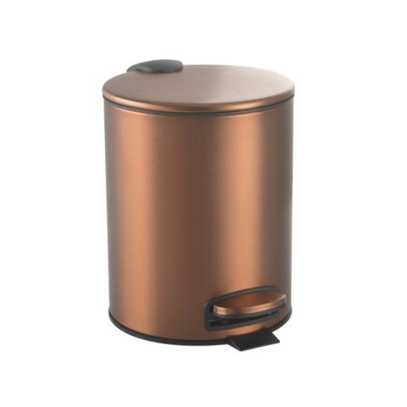 Ведро для мусора с педалью Boheme Uno 10426-BRB, цвет брашированная бронза фото 