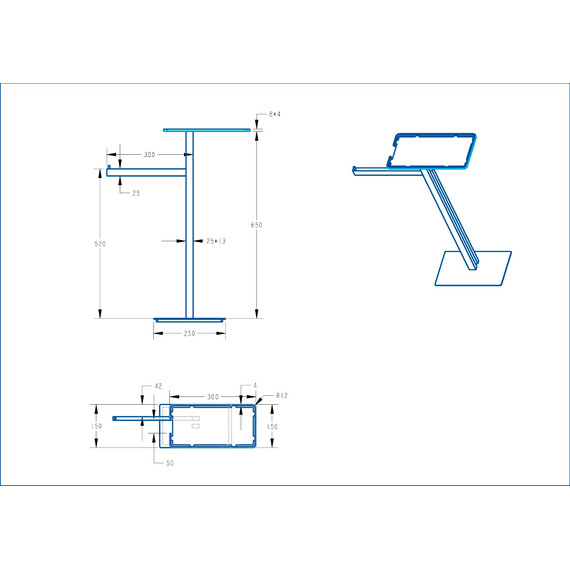 Стойка с полотенцедержателем и полкой Boheme 10952-BRB, цвет брашированная бронза фото 2
