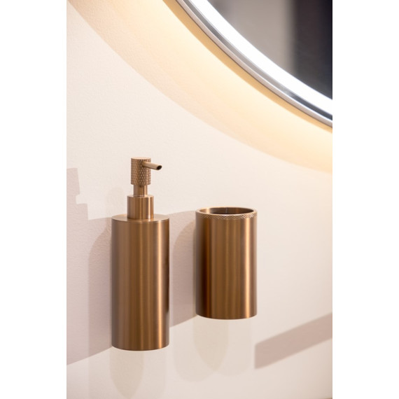 Стакан для зубных щеток Boheme Uno 10974-BRB, цвет брашированная бронза фото 2