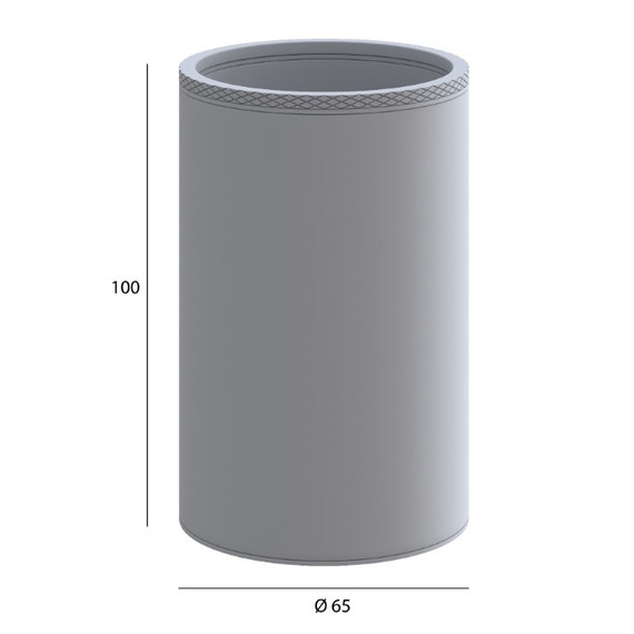 Стакан для зубных щеток Boheme Uno 10974-BRB, цвет брашированная бронза фото 3