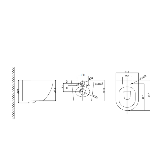 Унитаз-биде подвесной Taliente Amato AM25010 SMnero с крышкой микролифт фото 5