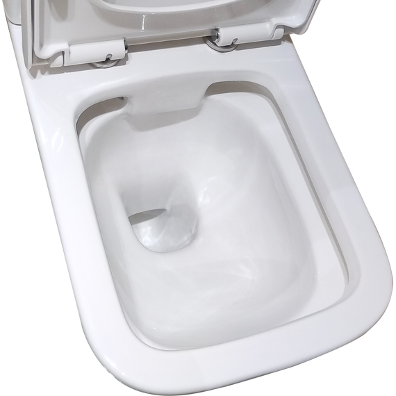 Унитаз-компакт безободковый Taliente Elegante EL35055 с крышкой микролифт фото 3