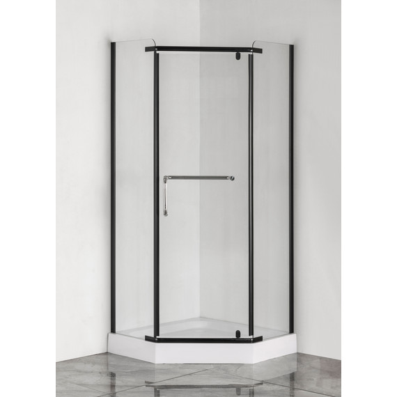 Душевое ограждение Taliente 80x80 см TA-08083-1CB, чёрный/прозрачное фото 2