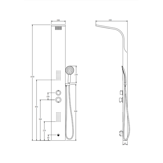 Гидромассажная панель Taliente ТА-G-S02C+s фото 4