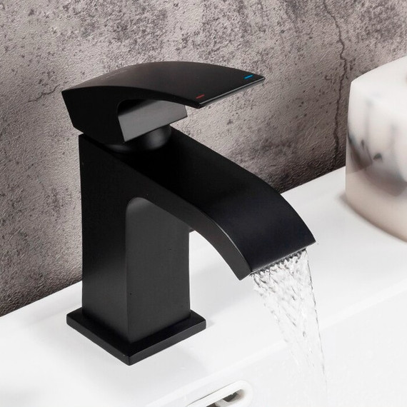 Смеситель для раковины Gappo G1007-6, черный фото 8