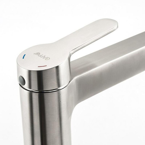 Смеситель для раковины высокий Gappo G1099-32, сатин, Цвет производителя: сатин фото 3