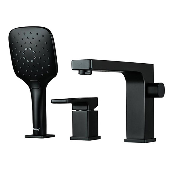 Смеситель для ванны Gappo G1117-6, черный фото 